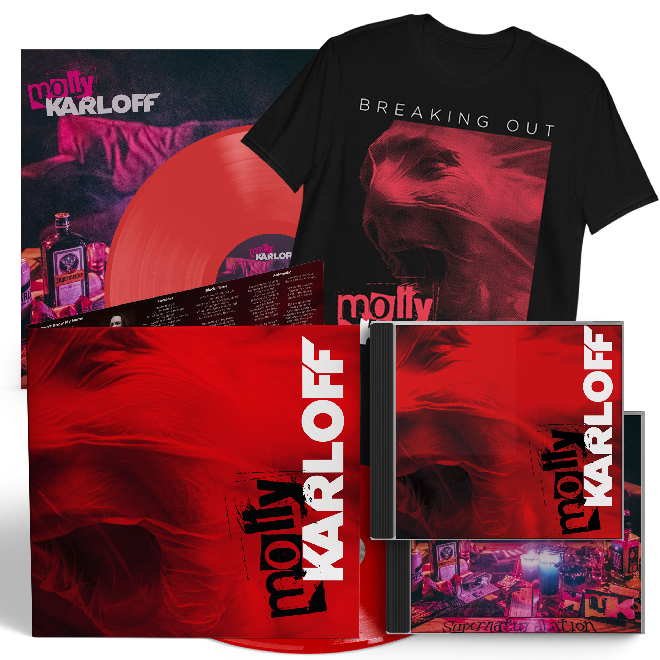 'Breaking Out' & 'Supernaturalation' Viny/CD/T-Shirt Bundle