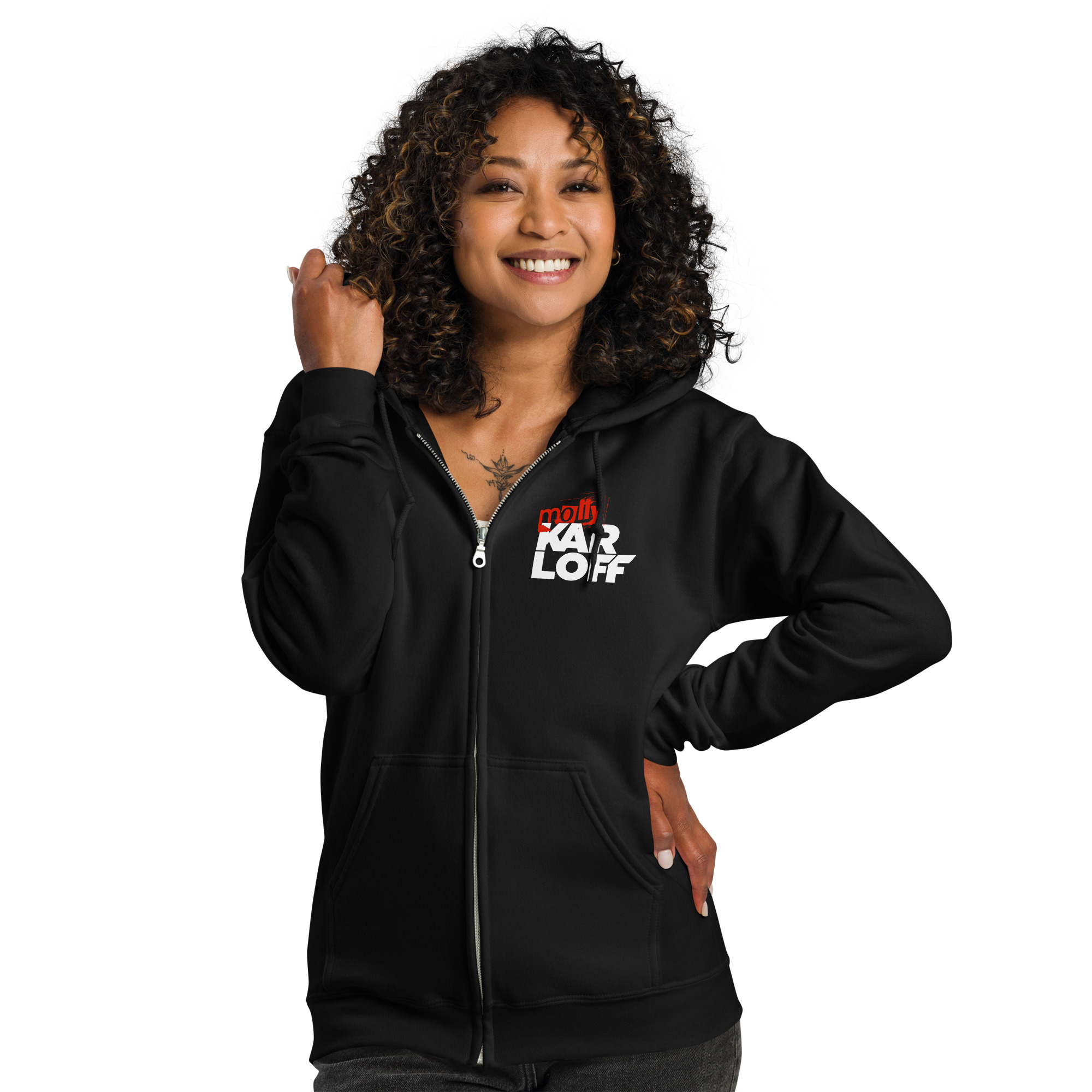 Breaking Out Album Cover - Unisex heavy blend zip hoodie - Image 2