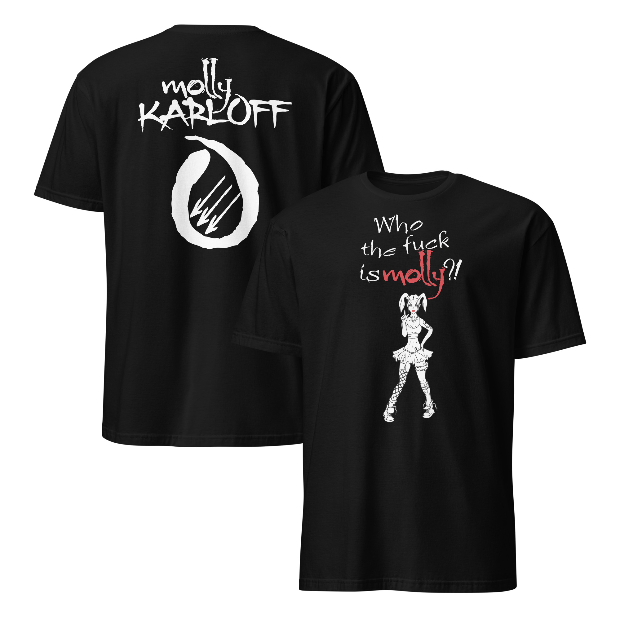 WTF is Molly? with Reverse Logo - Short-Sleeve Unisex T-Shirt