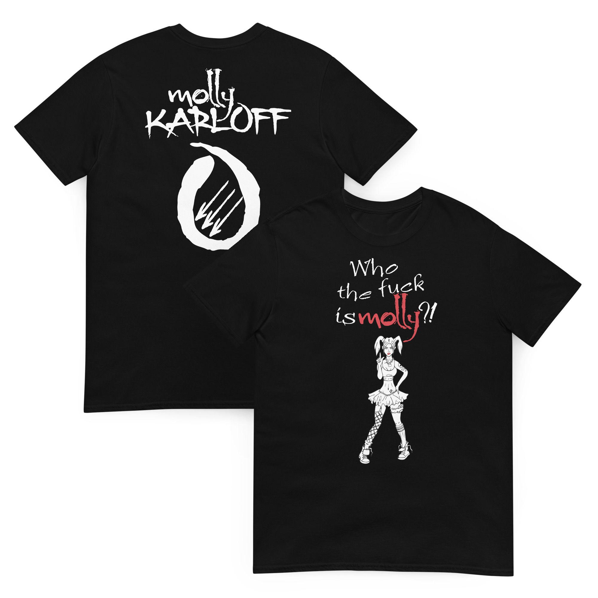 WTF is Molly? with Reverse Logo - Short-Sleeve Unisex T-Shirt - Image 7