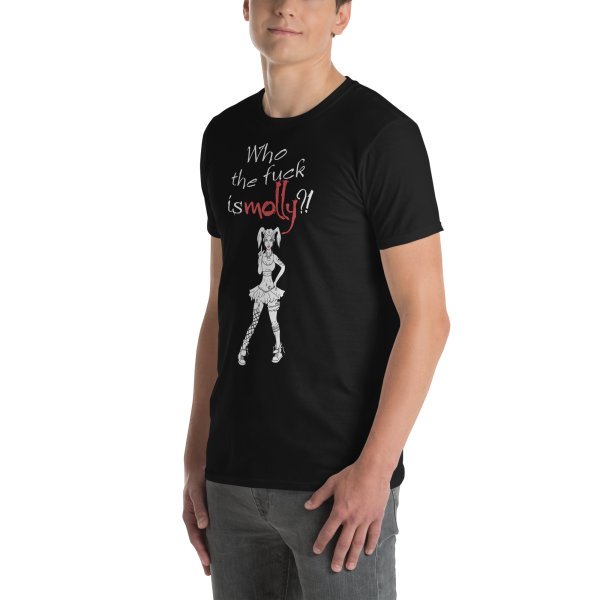 WTF is Molly? with Reverse Logo - Short-Sleeve Unisex T-Shirt - Image 2