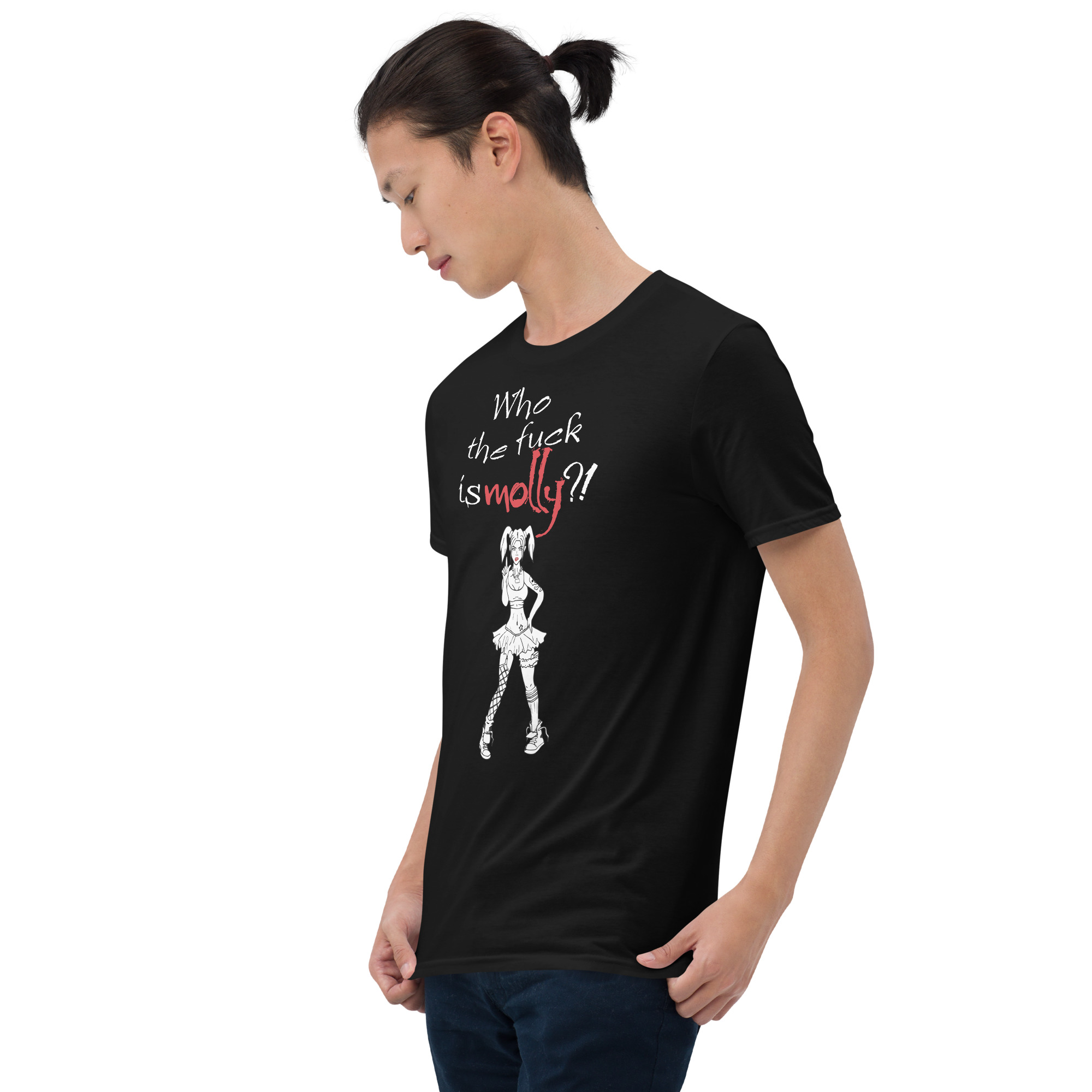 WTF is Molly? with Reverse Logo - Short-Sleeve Unisex T-Shirt - Image 5